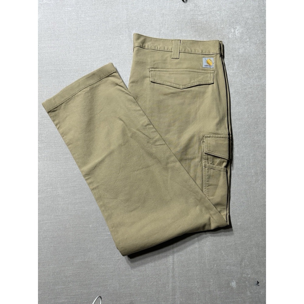 NWOT Carhartt Rugged Flex Work Pants 40x32 Relaxed Fit Brown Canvas BN3574-M